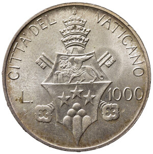 reverse: VATICANO. Giovanni Paolo I (1978) 1000 Lire 1978. Ag. Gig. 304   FDC