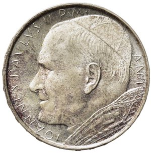 obverse: VATICANO. Giovanni Paolo II (1978-2005) 500 Lire 1978/I. Ag. Gig. 348   FDC