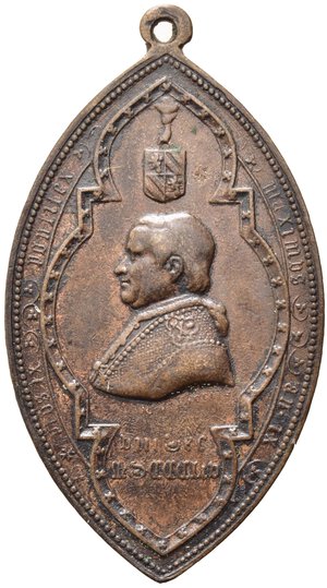 obverse: MEDAGLIE RELIGIOSE. Pio IX (1848-1870). Medaglia AE (11,65 g). SPL