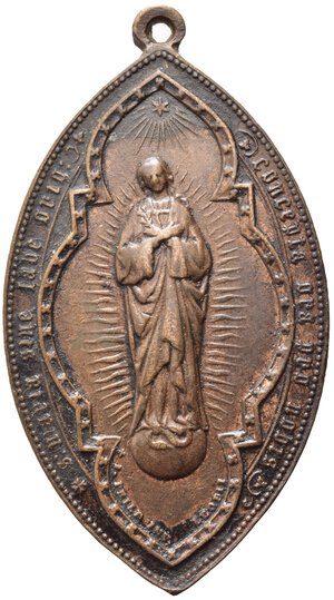 reverse: MEDAGLIE RELIGIOSE. Pio IX (1848-1870). Medaglia AE (11,65 g). SPL