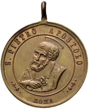 reverse: MEDAGLIE PAPALI. ROMA. Leone XIII (1878-1903). Medaglia per l elezione al pontificato del 1878. R/San Pietro. AE (14,4 g). SPL+