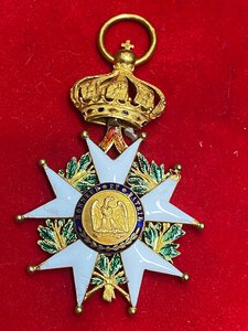 obverse: FRANCIA. Secondo Impero, Napoleone III, Ordine della Legion d onore, decorazione (70x42) (smalti frammentati)