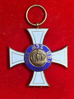 reverse: REGNO DI PRUSSIA. Ordine della corona di Prussia, decorazione da Cavaliere di 2a classe (con o senza stella), smalti integri