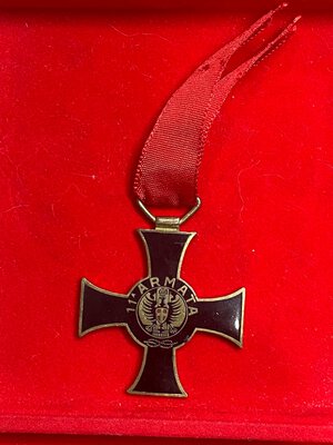 obverse: Croce commemorativa dell 11^ Armata sul Fronte Greco Albanese 16 novembre 1940/XIX (41 mm.)