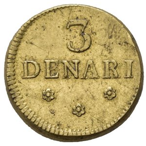 obverse: Peso monetale. GENOVA. 3 denari. AE (3,68 g). SPL