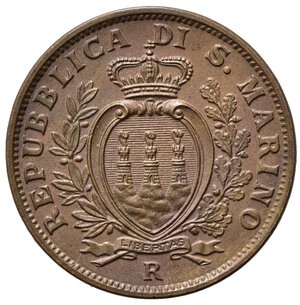 obverse: SAN MARINO. Vecchia monetazione (1864-1938) 10 centesimi 1938. Gig. 36; Pag. 376. Cu. SPL
