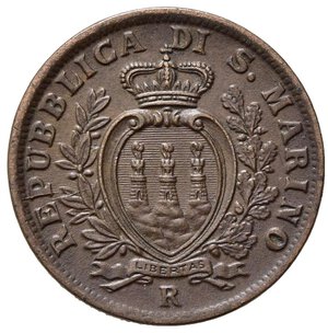 obverse: SAN MARINO. Vecchia monetazione (1864-1938) 5 centesimi 1935. Gig. 40; Pag. 380. Cu. BB