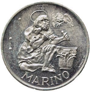reverse: SAN MARINO. 500 lire 1975. Ag. FDC