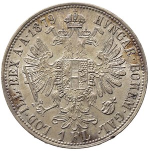 reverse: AUSTRIA. Francesco Giuseppe I (1848-1916). 1 Fiorino austro ungarico 1879.Ag. KM# 2222. SPL
