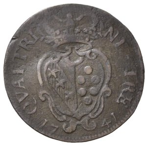 obverse: FIRENZE. Francesco I Stefano di Lorena (1737-1765). Soldo da 3 quattrini 1741. Cu (1,62 g). MIR 358 - R2. MB
