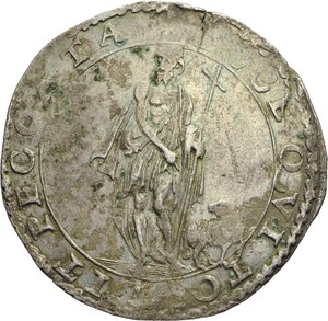 reverse: MALTA - Jean de la Vallette, 1557-1568, 4 Tarì