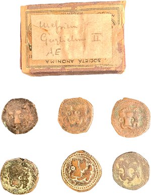 obverse: SICILIA - Lotto di 6 monete di bronzo di Guglielmo II