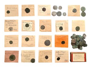 reverse: Lotto di 69 monete in bronzo e argento di epoca medievale