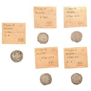 obverse: SICILIA - Lotto di 5 monete d’argento