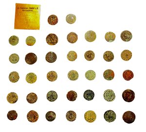 obverse: Lotto di 37 tessere mercantili in bronzo