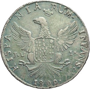 reverse: SICILIA - Ferdinando III, piastra da 12 Tarì, 1800
