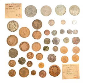obverse: REGNO DI NAPOLI - Lotto di 42 monete in argento e rame