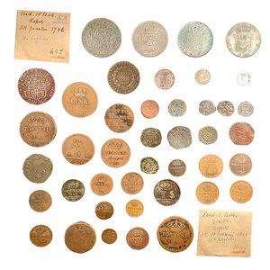 reverse: REGNO DI NAPOLI - Lotto di 42 monete in argento e rame
