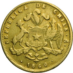 reverse: CILE - Dos Pesos 1860