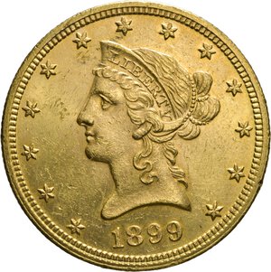 obverse: STATI UNITI D AMERICA - 10 Dollari 1899