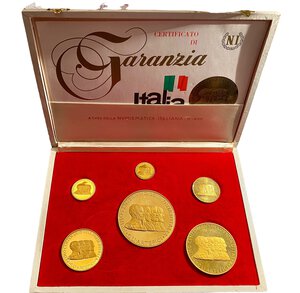 obverse: ITALIA - Serie di sei medaglie in oro per il primo centenario dell’Unita di Italia 1861-1961
