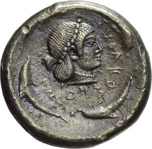 reverse: SICILIA - SIRACUSA, TETRADRAMMA, Emissione: 475-470 a.C.
