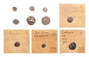reverse: Lotto di 10 monete in argento del mondo greco e magno greco
