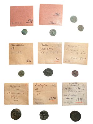 reverse: Lotto di 10 monete in bronzo del mondo greco e magno greco