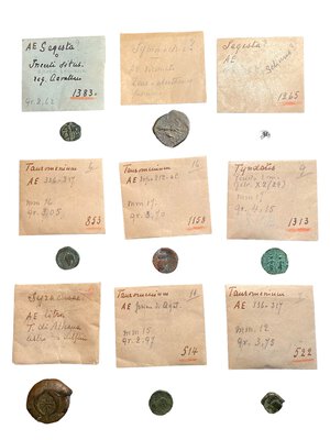reverse: Lotto di 9 monete in bronzo del mondo greco e magno greco