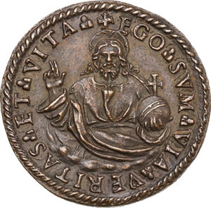 reverse: Giulio III (1550-1555), Giovanni Maria de  Ciocchi del Monte.. Medaglia s.d