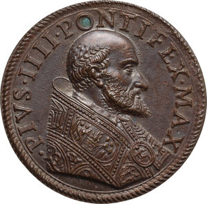 obverse: Pio IV (1559-1565), Gian Angelo de  Medici . Medaglia s.d