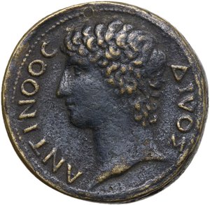 obverse: Antinoo, favorito di Adriano (deceduto nel 130 d.C.). Padovanino