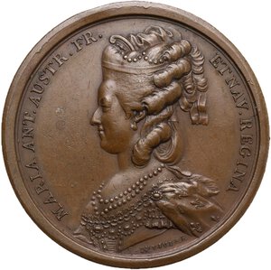 obverse: Maria Antonietta (1755-1793). Medaglia 1778