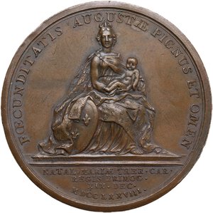 reverse: Maria Antonietta (1755-1793). Medaglia 1778