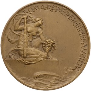 obverse: Medaglia 1927 per la Prima Esposizione della Fiera Campionaria di Tripoli