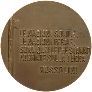 reverse: Medaglia 1932 A. X a ricordo della mostra nazionale delle bonifiche