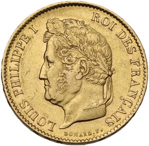 France.  Louis Philippe I (1830-1848). . 40 Francs 1833 A, Paris Mint