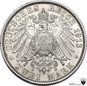 reverse: Germany.  Wilhelm II (1888-1918). 2 mark 1913 A, Berlin mint