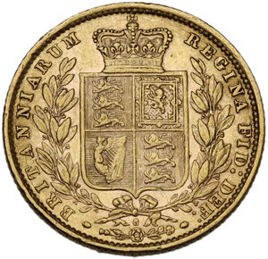reverse: Great Britain.  Victoria (1837-1901). Sovereign 1871