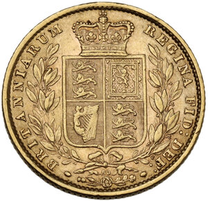 reverse: Great Britain.  Victoria (1837-1901). Sovereign 1872