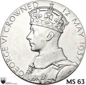obverse: Great Britain.  George V (1910-1936). Medal 1937 for the coronation