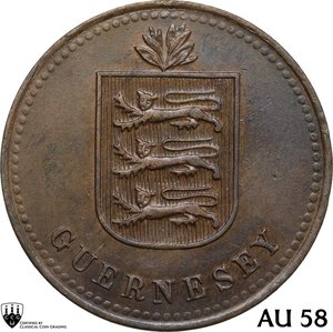 obverse: Guernsey. 4 Doubles 1920