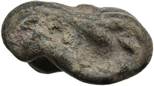 obverse: Aes Premonetale. AE cast Knucklebone (Astragalus), 6th-4th century BC