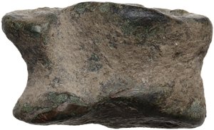 reverse: Aes Premonetale. AE cast Knucklebone (Astragalus), 6th-4th century BC