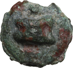 obverse: Dioscuri/Mercury series.. AE Cast Uncia, c. 280 BC