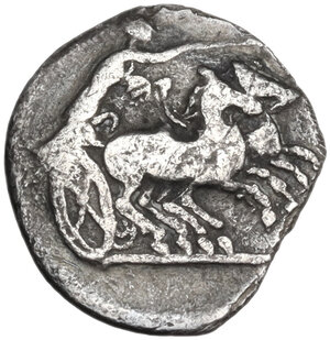 reverse: Central and Southern Campania, Neapolis. AR Triobol, c. 300-275 BC