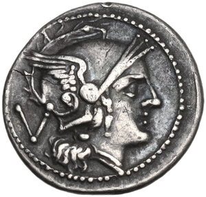 obverse: Anonymous. AR Quinarius, uncertain Campanian mint (Cales?), 214 BC