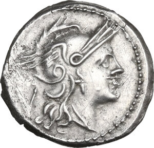 obverse: Anonymous. AR Quinarius, uncertain Campanian mint, 215 BC