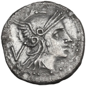 obverse: Anonymous. AR Quinarius, after 211 BC. Uncertain mint