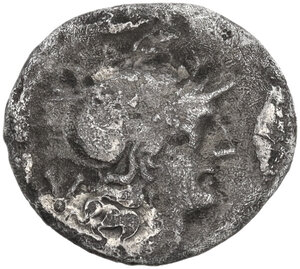 obverse: Anonymous. AR Quinarius, uncertain Campanian mint (Capua?), 205 BC